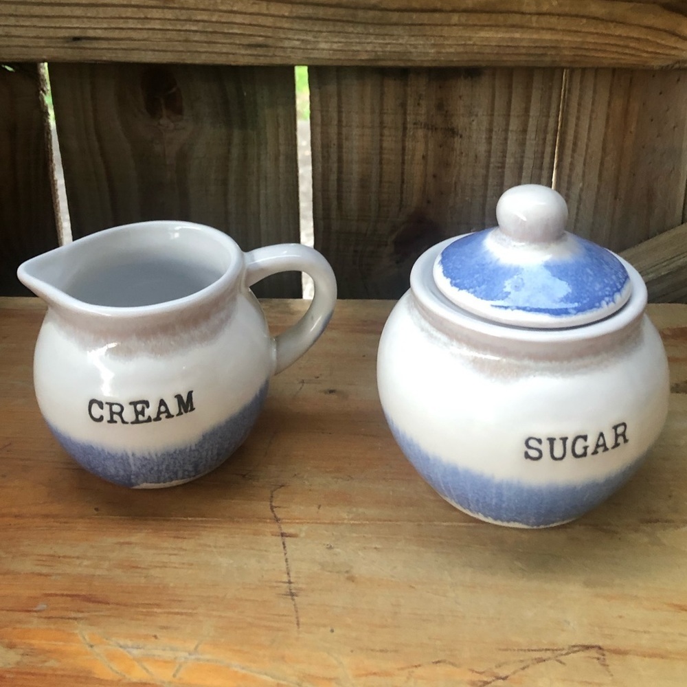 Sheffield Home Sugar Bowl with Lid & Creamer Set